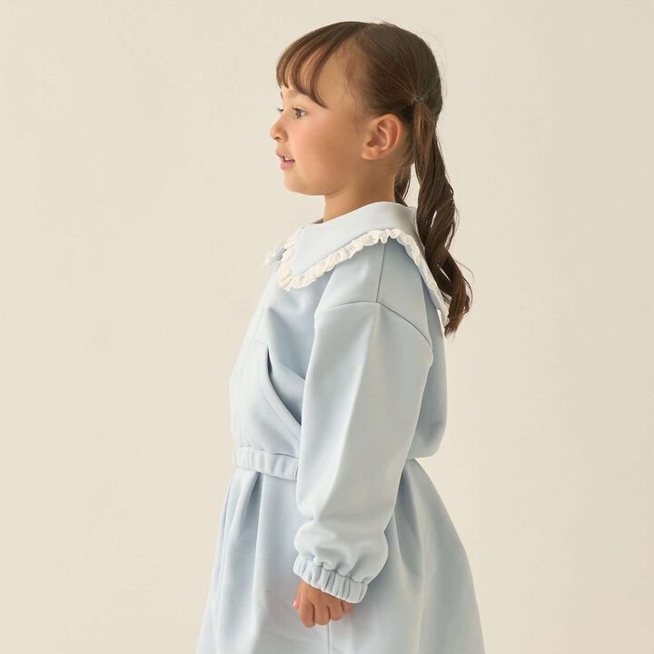 [Lycee Mine Ballet Series] Coordinatable Setup Sailor Collar Full-Zip Sweatshirt,Light blue, medium image number 23