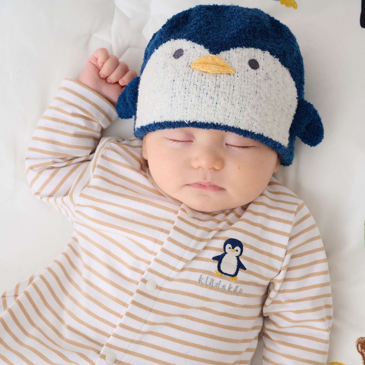 Animal Marshmallow Knit Cap,Navy, large image number 3