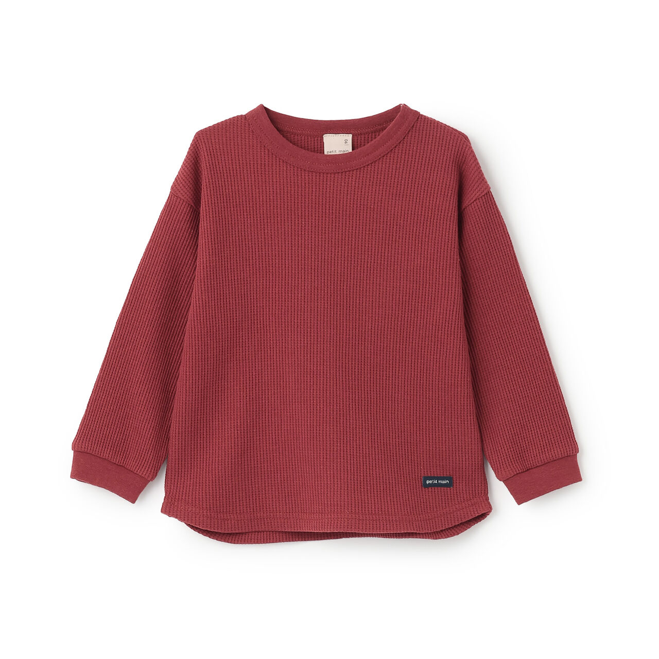 [GOOD PRICE] Waffle Long-Sleeve T-Shirt,Blue, large image number 6