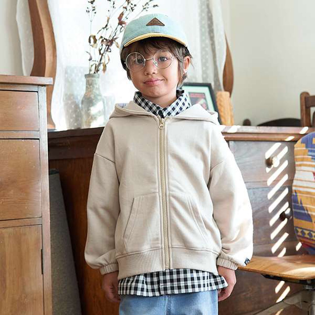 [Versatile Item] Drop Simple Zip Parka,Sax blue, large image number 23