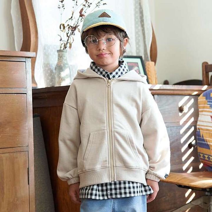 [Versatile Item] Drop Simple Zip Parka,Sax blue, medium image number 23