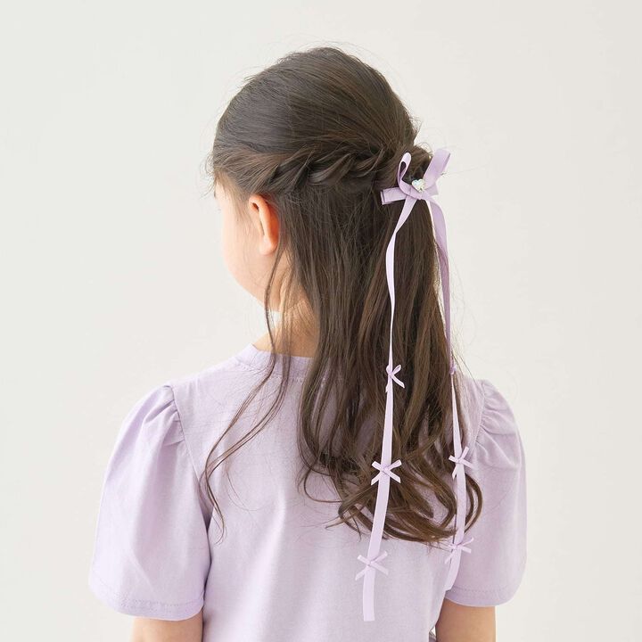 Chibi Chibi Ribbon Long Ribbon Hair Clip,Black, medium image number 11