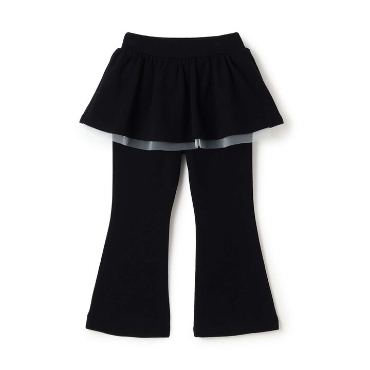 Tomo Pants with Gathered Skirt and Wool Lining Flare Pants,Mint, medium image number 4