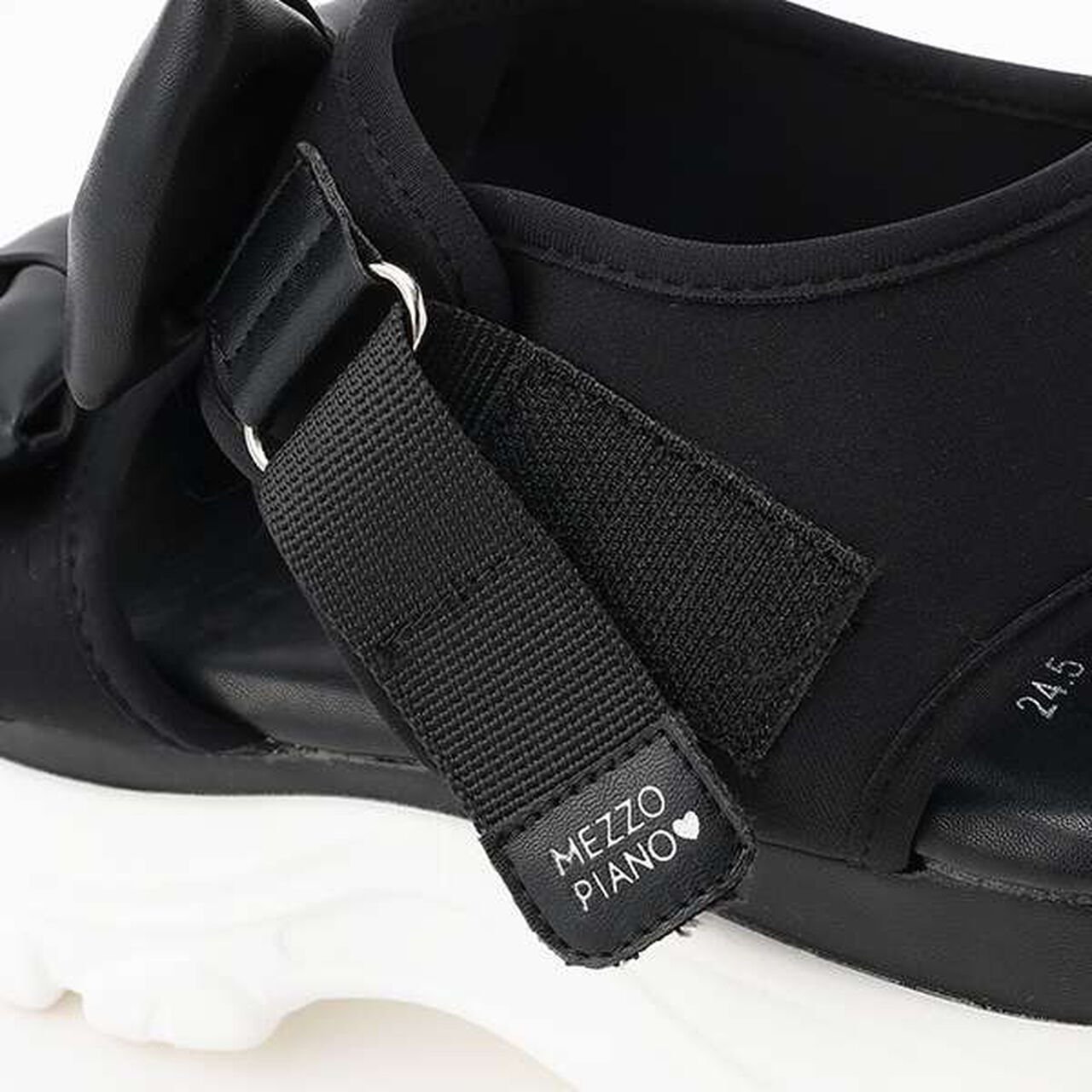 Double Ribbon Sport Sandals,White, large image number 9