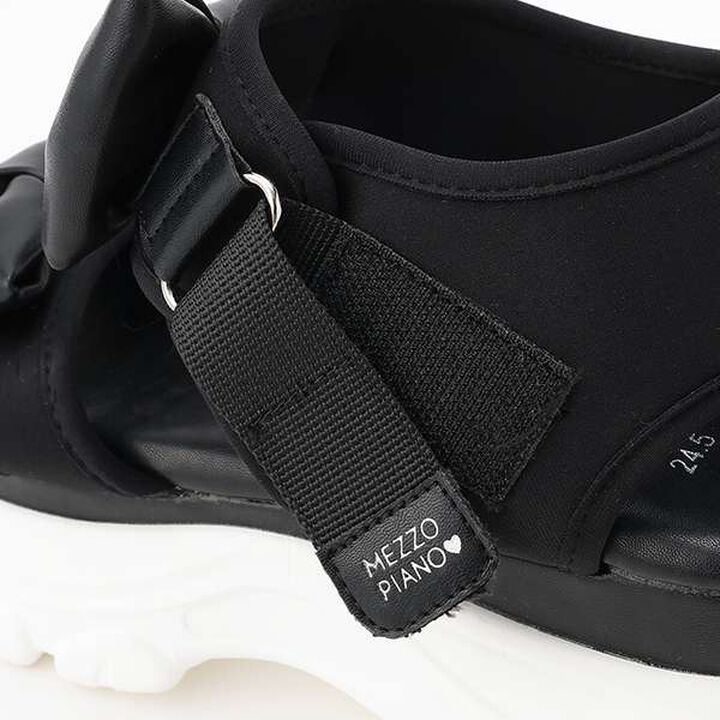 Double Ribbon Sport Sandals,White, medium image number 9