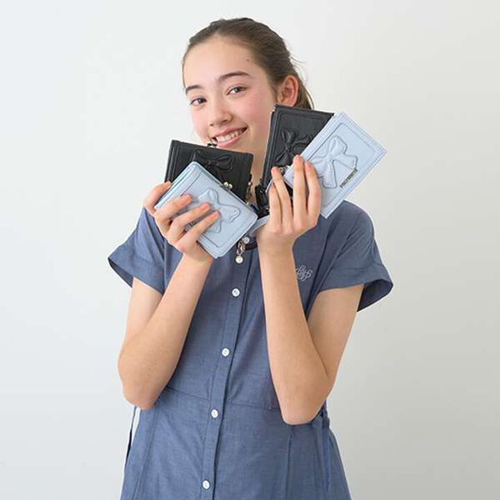 Ribbon Motif Wallet,Black, medium image number 9