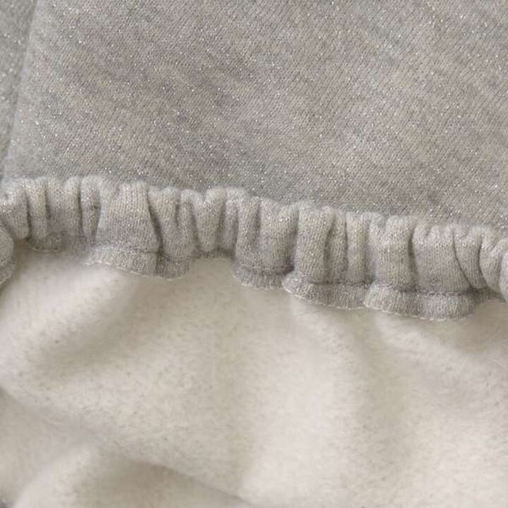 Wool Lined Tulle Sleeve Pullover,Top gray, medium image number 14