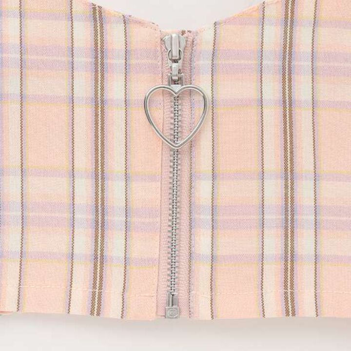 Front Zip Vest × Half T-Shirt,Sax blue, medium image number 8