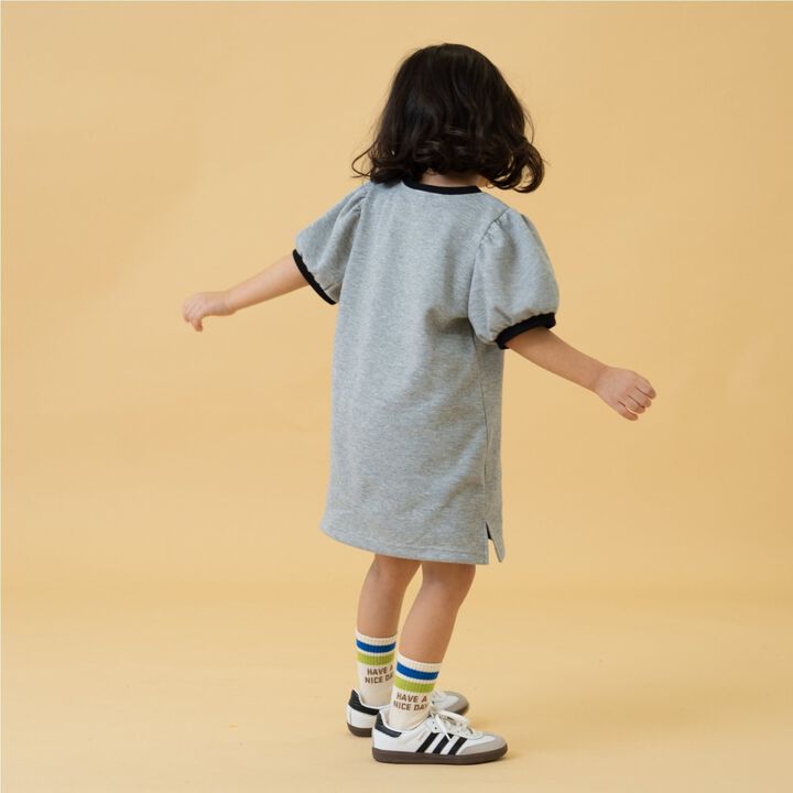 Pique Ringer One-Piece Dress,Top gray, medium image number 7