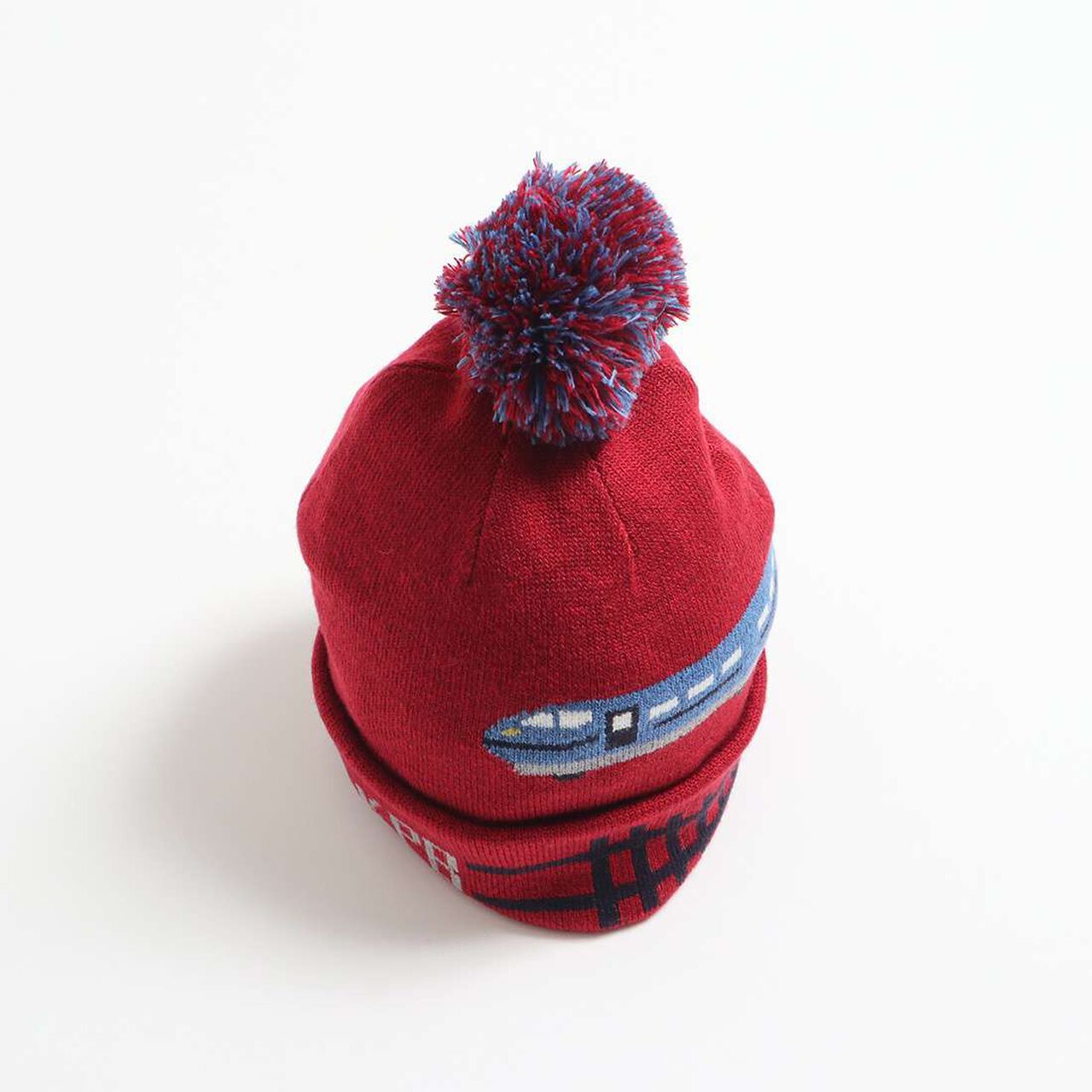 KP Deco Train Motif Hat (S-M),Red, large image number 1