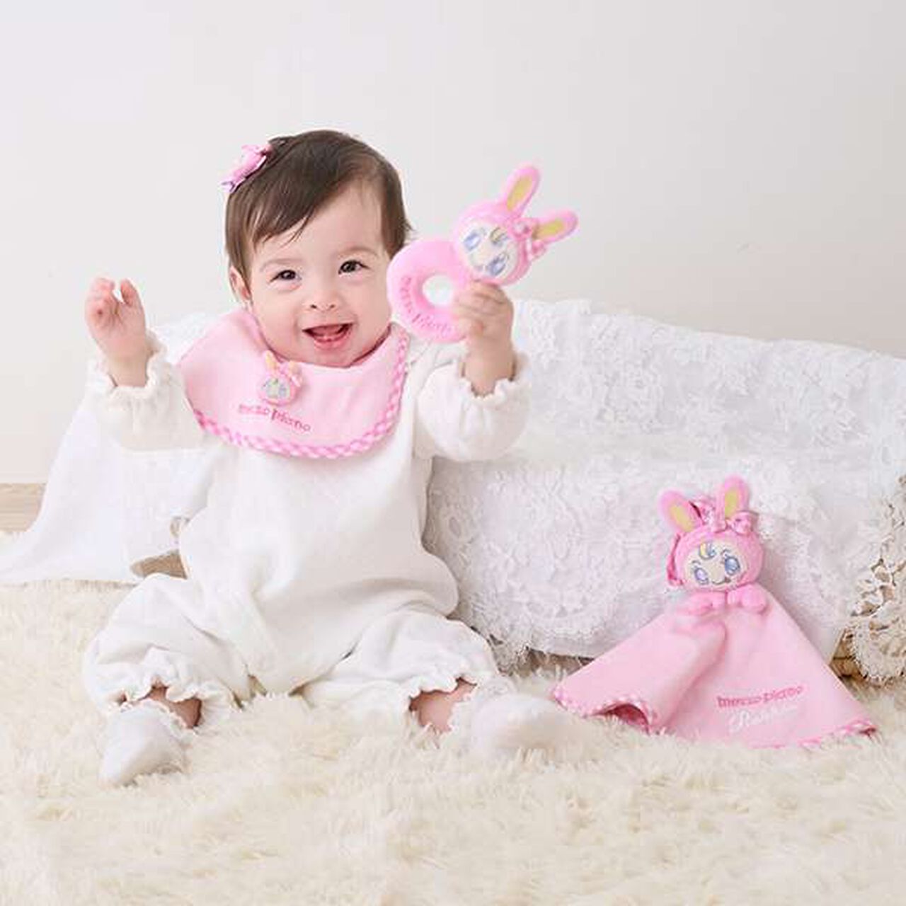 Rabbit Mascot 2-Way All-in-One,Light pink, large image number 5