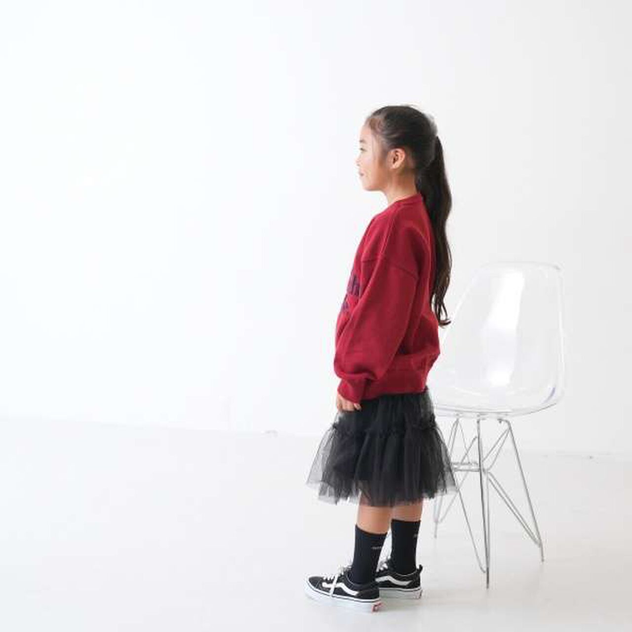 [Matching with Dad Outfit] Machine Washable Kids Logo Knitwear,Navy, large image number 2