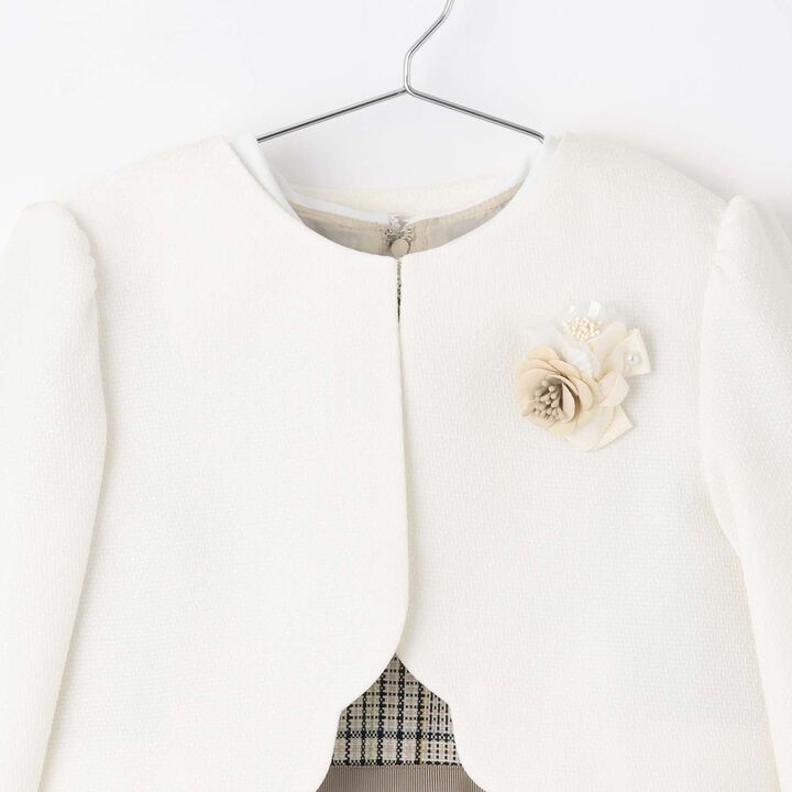 [Formal] Checkered OP + Scallop Trim JK Set,Beige, medium image number 10