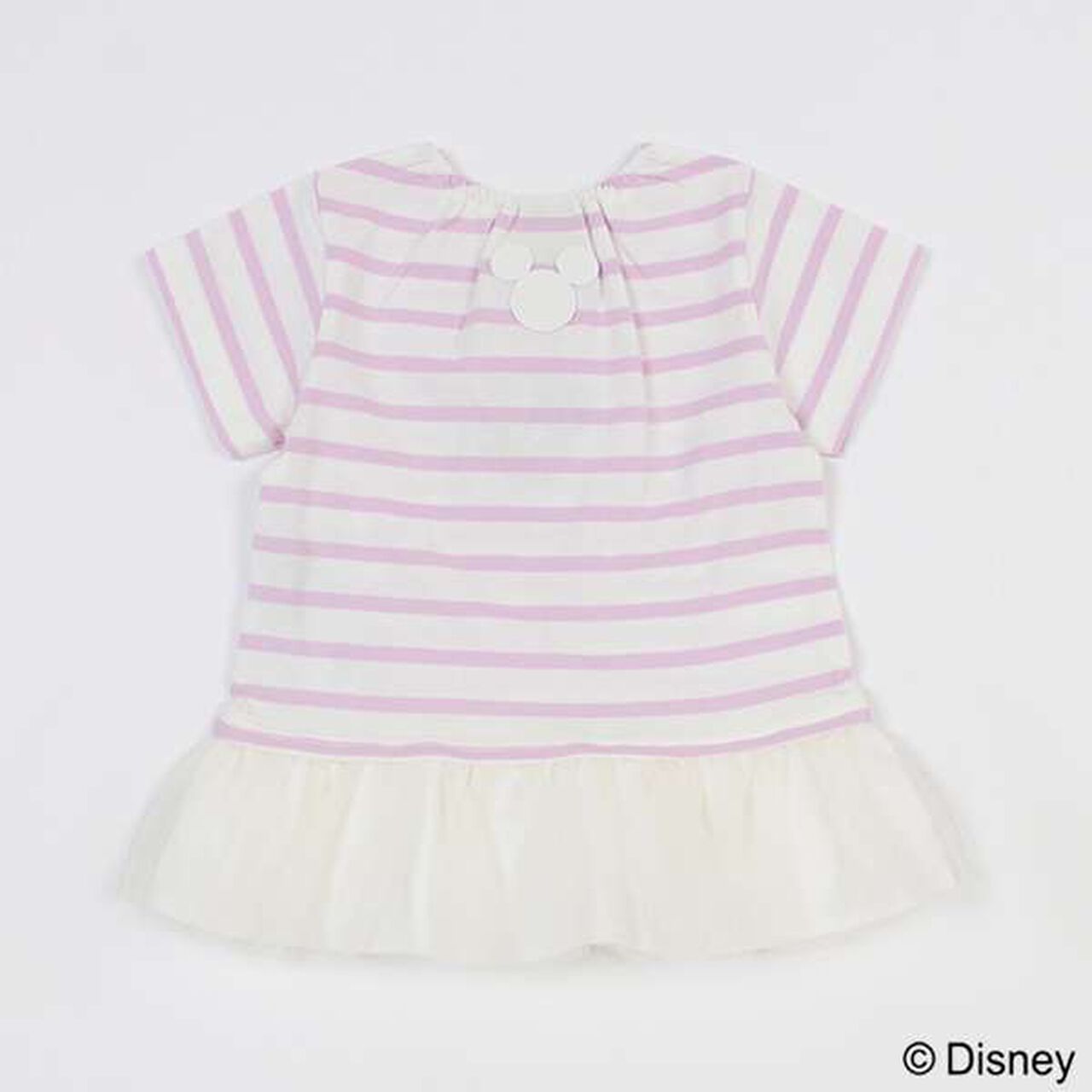 Disney Striped Appliqu&eacute; T-Shirt,Lavender, large image number 2