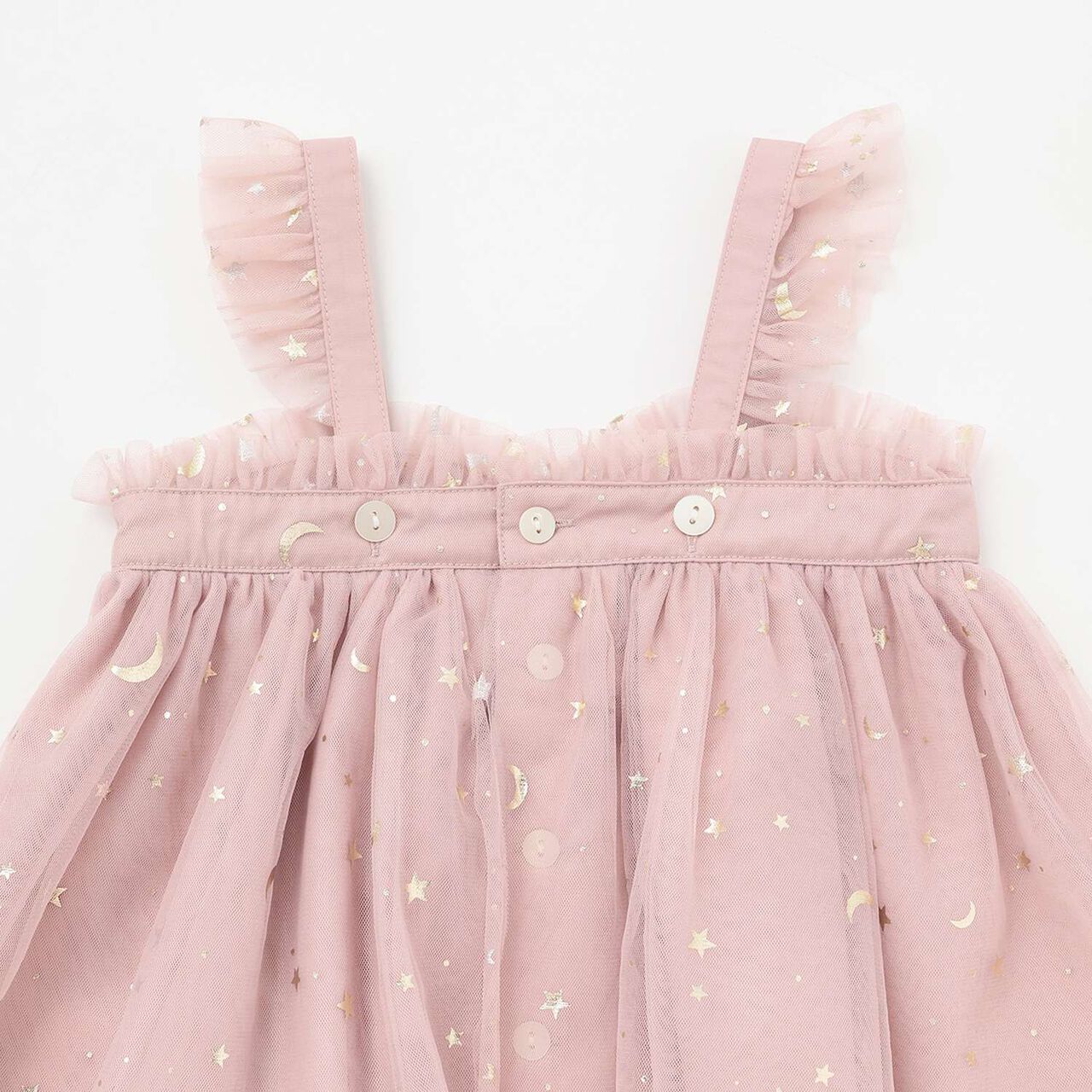 Star Tulle One-Piece Dress Suit,Pearl white, large image number 5