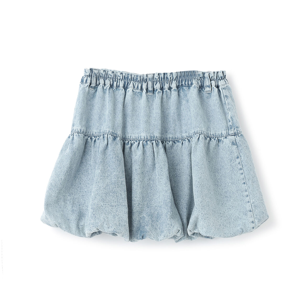 Balloon Tiered Skirt,Blue, large image number 6