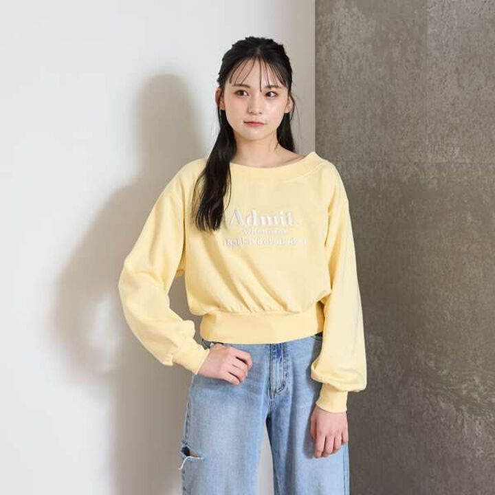 Off-Shoulder Pullover,Off white, medium image number 12