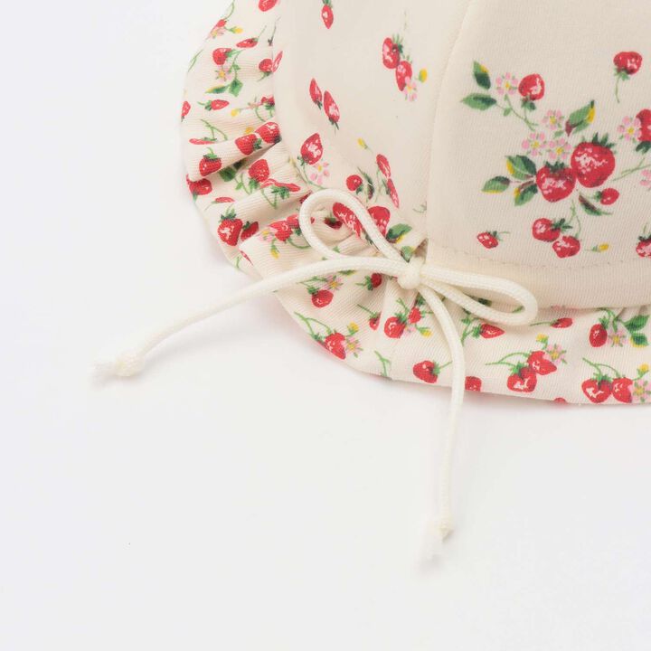 Wild Strawberry Flower Hat [Organic] [Made in Japan],Pearl white, medium image number 2