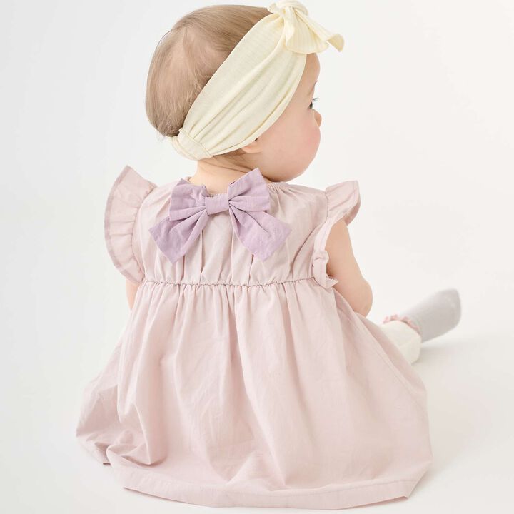 Link Strawberry Embroidery OP Romper,Off white, medium image number 2