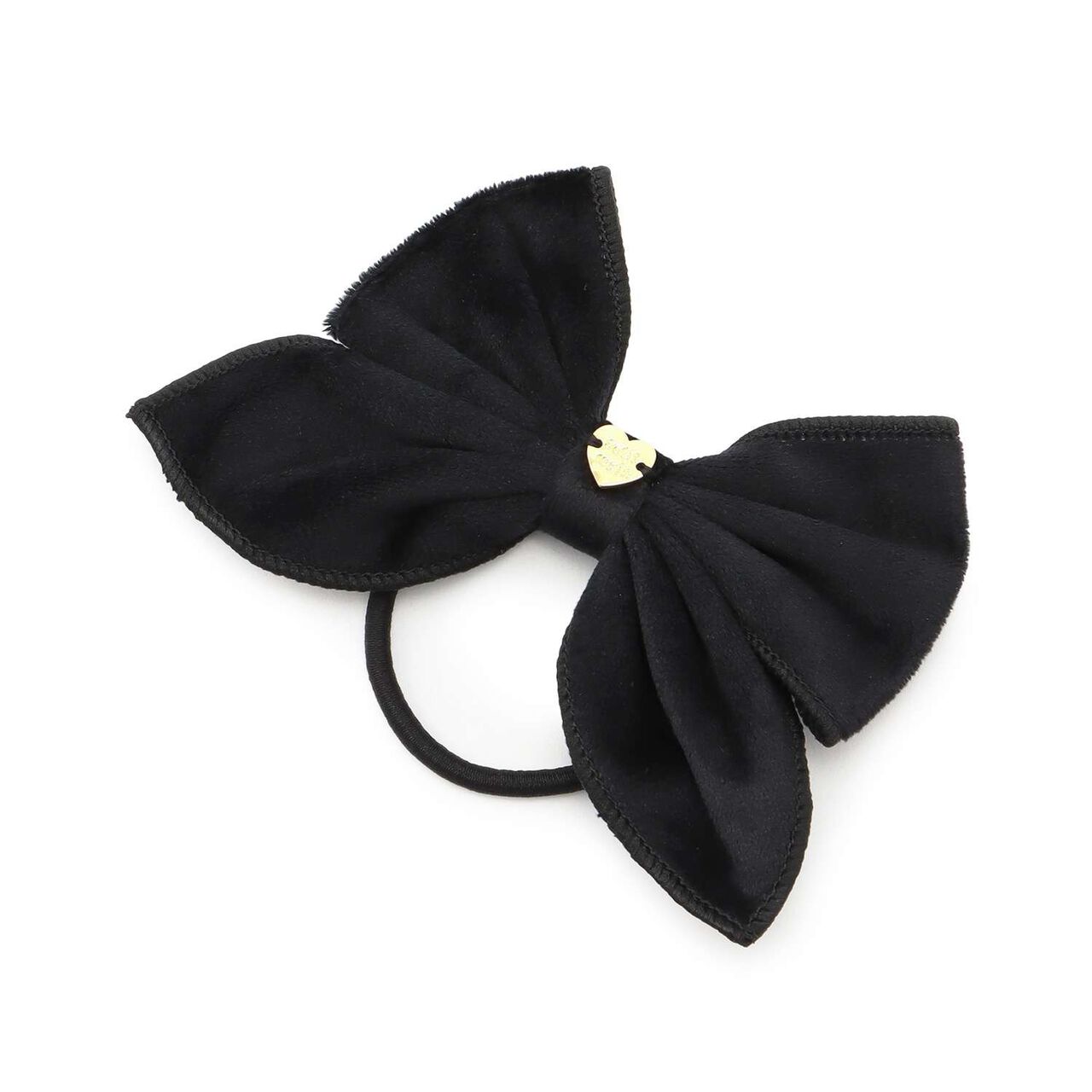 Ribbon Hair Tie,Black, large image number 0
