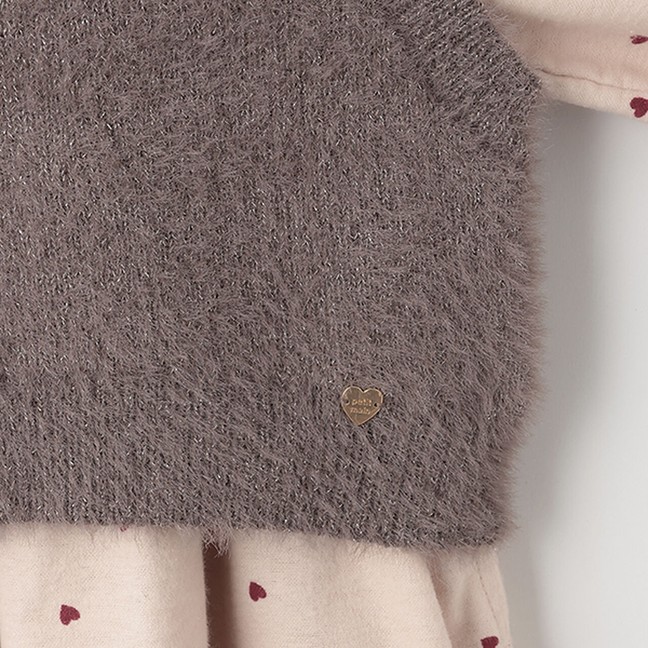 [Link] One-Piece Dress with Vest Pattern,Red, large image number 10