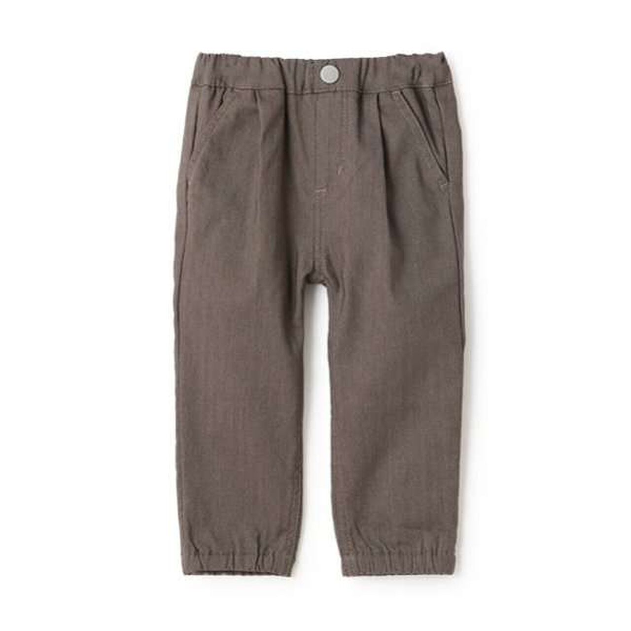 Stretch Herringbone Pants,Black, large image number 13