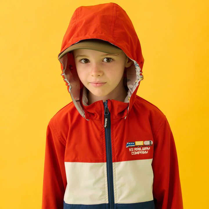 Reversible Vehicle Windbreaker [UV Protection & Water-Repellent Finish],Red, medium image number 3