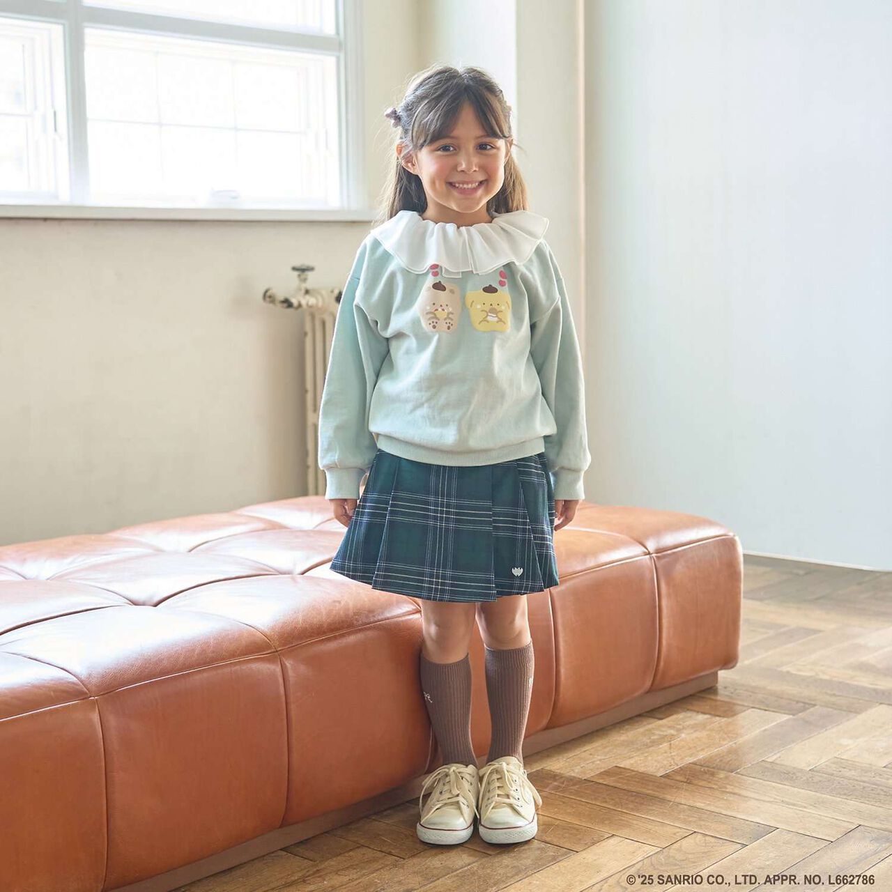 [Studio Hanul x Sanrio Characters] Assorted Collared Sweatshirt,Sax blue, large image number 27