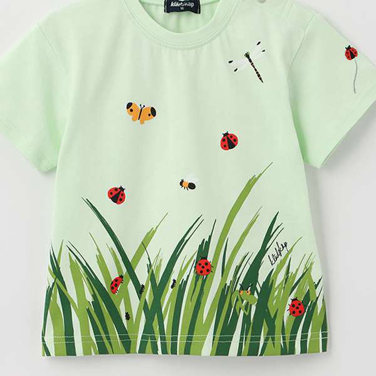 Insect Print Short Sleeve T-Shirt,Off white, large image number 10