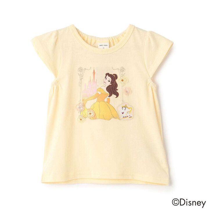 [Disney] 圖案荷葉邊T恤,奶油色, medium image number 0