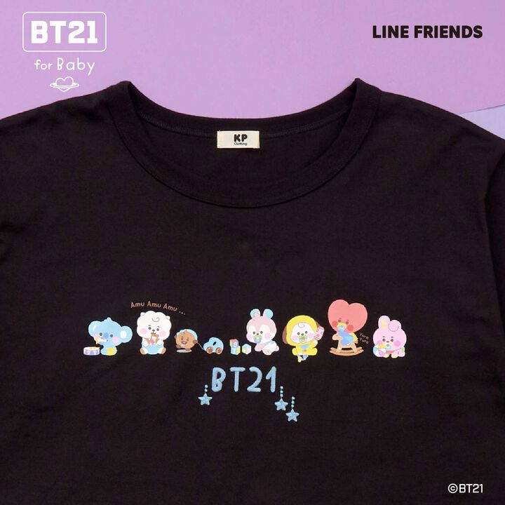 [BT21] Print & Embroidery Short Sleeve T-Shirt (Adult),White, medium image number 13