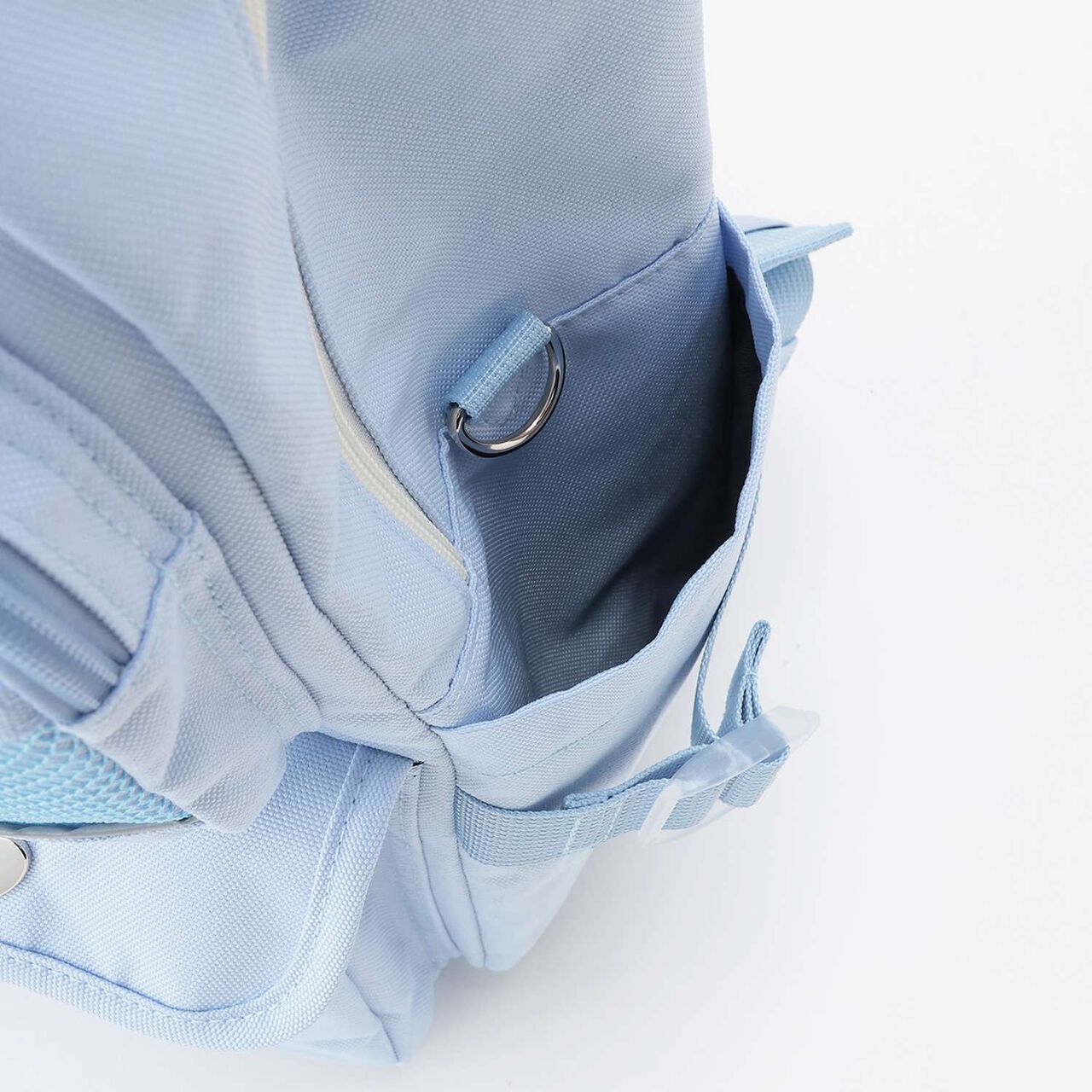 Water-Repellent Clear Pocket Backpack with Charm 20L,Black, large image number 10