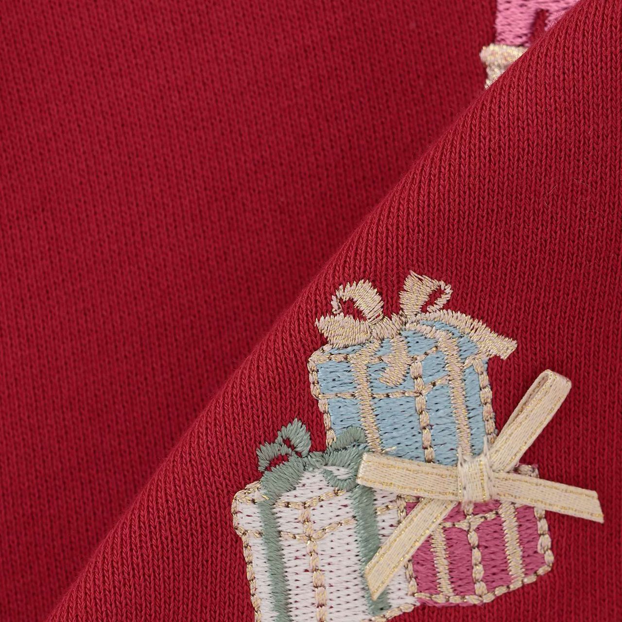 [Popular Item Restocked] [Not Available at Physical Stores] Nutcracker Appliqu&eacute; Sweatshirt with Scalloped Hem,Ivory, large image number 5