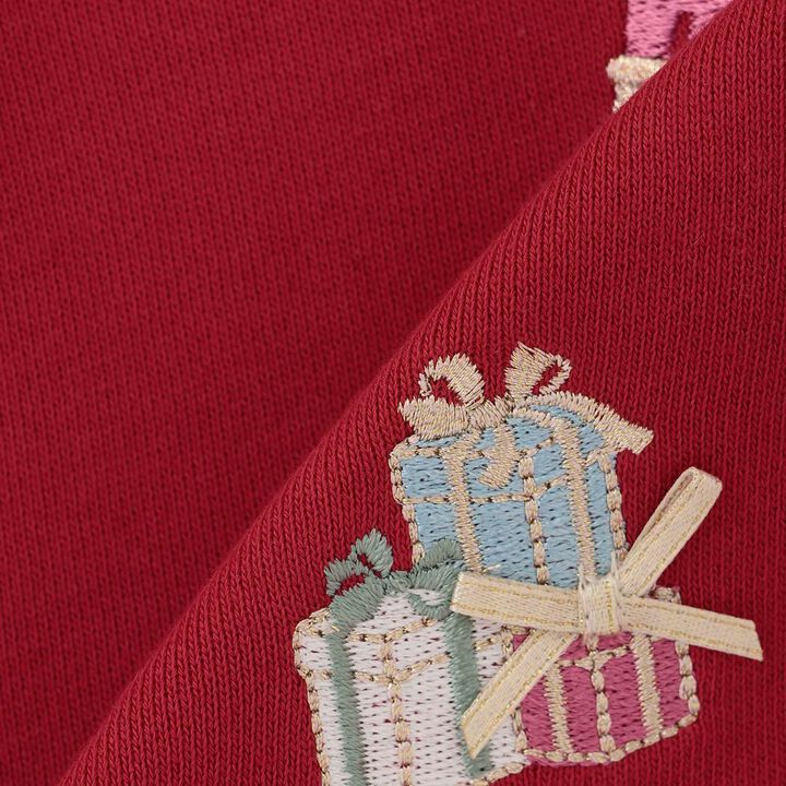 [Popular Item Restocked] [Not Available at Physical Stores] Nutcracker Appliqu&eacute; Sweatshirt with Scalloped Hem,Ivory, medium image number 5