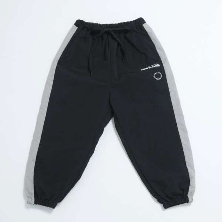 [Set Up Compatible] Striped Nylon Track Pants,Black, medium image number 16