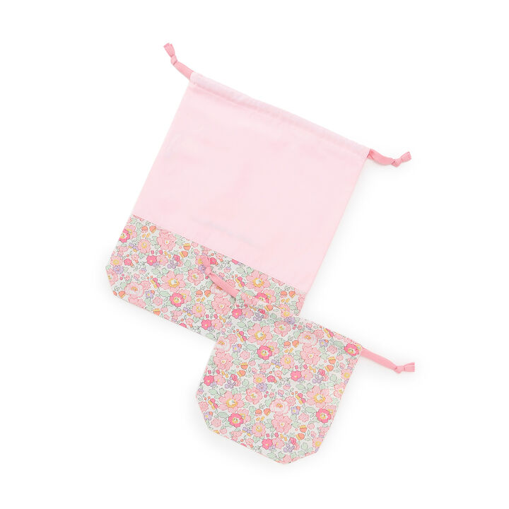 Betsy Drawstring Bag Set (2 Pieces),Pink, medium image number 1