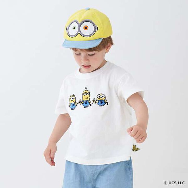 Minion Appliqu&eacute; T-Shirt,Off white, medium image number 0