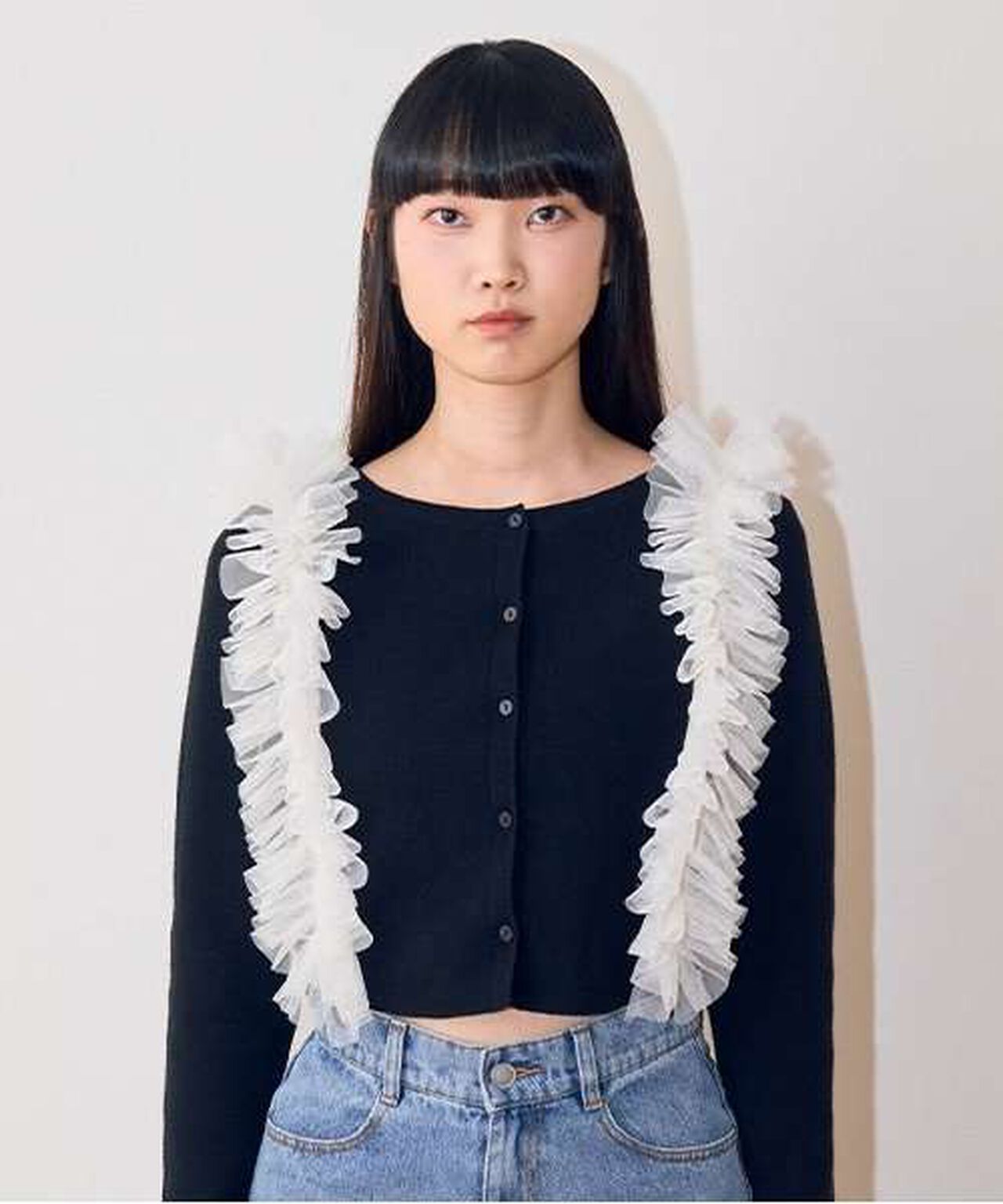 Tulle Suspender,Ivory, large image number 0