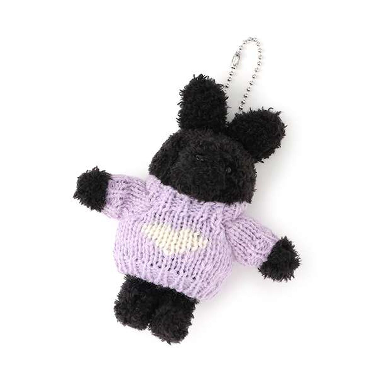 Rabbit Knit Keychain,Lavender, large image number 0
