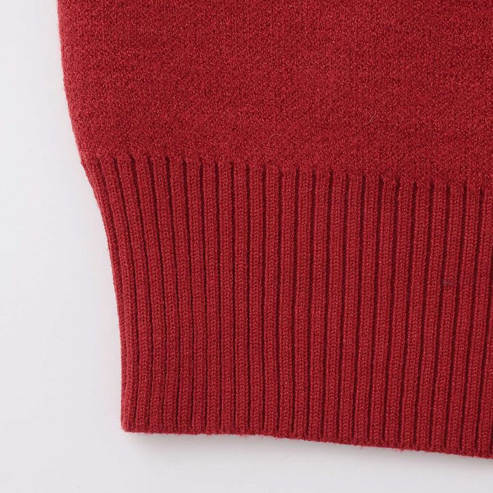 Shaggy Heart Logo Knit Pullover,Red, medium image number 4