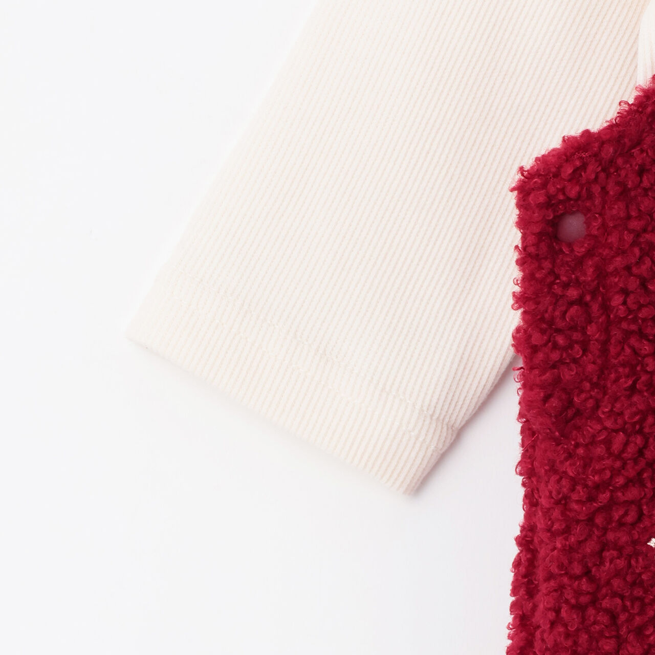 Star Embroidery Overalls Coverall,Ivory, large image number 11