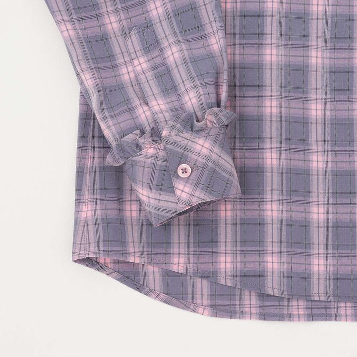 Hooded Checkered Shirt,Black, medium image number 4