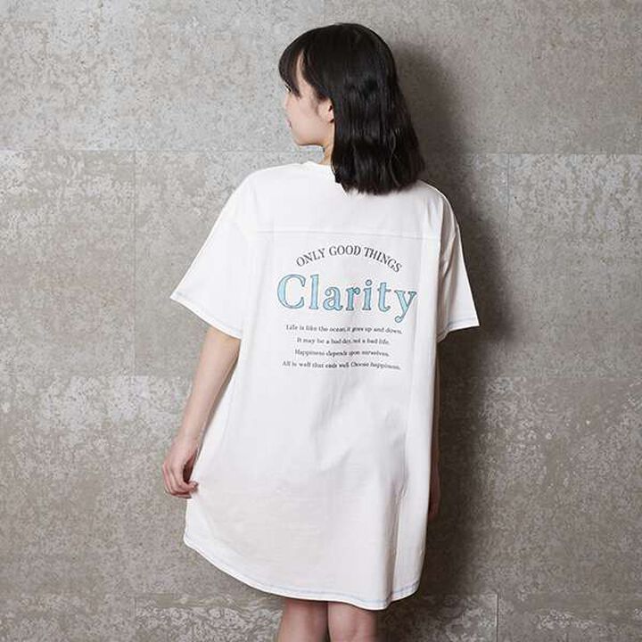 Functional Material Back Print T One-Piece Dress,Emerald green, medium image number 19