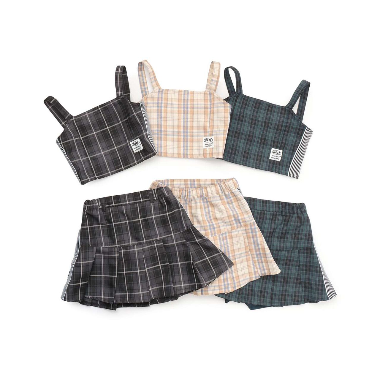 [7 Days] Side Line Camisole Set Up,Gray, large image number 8