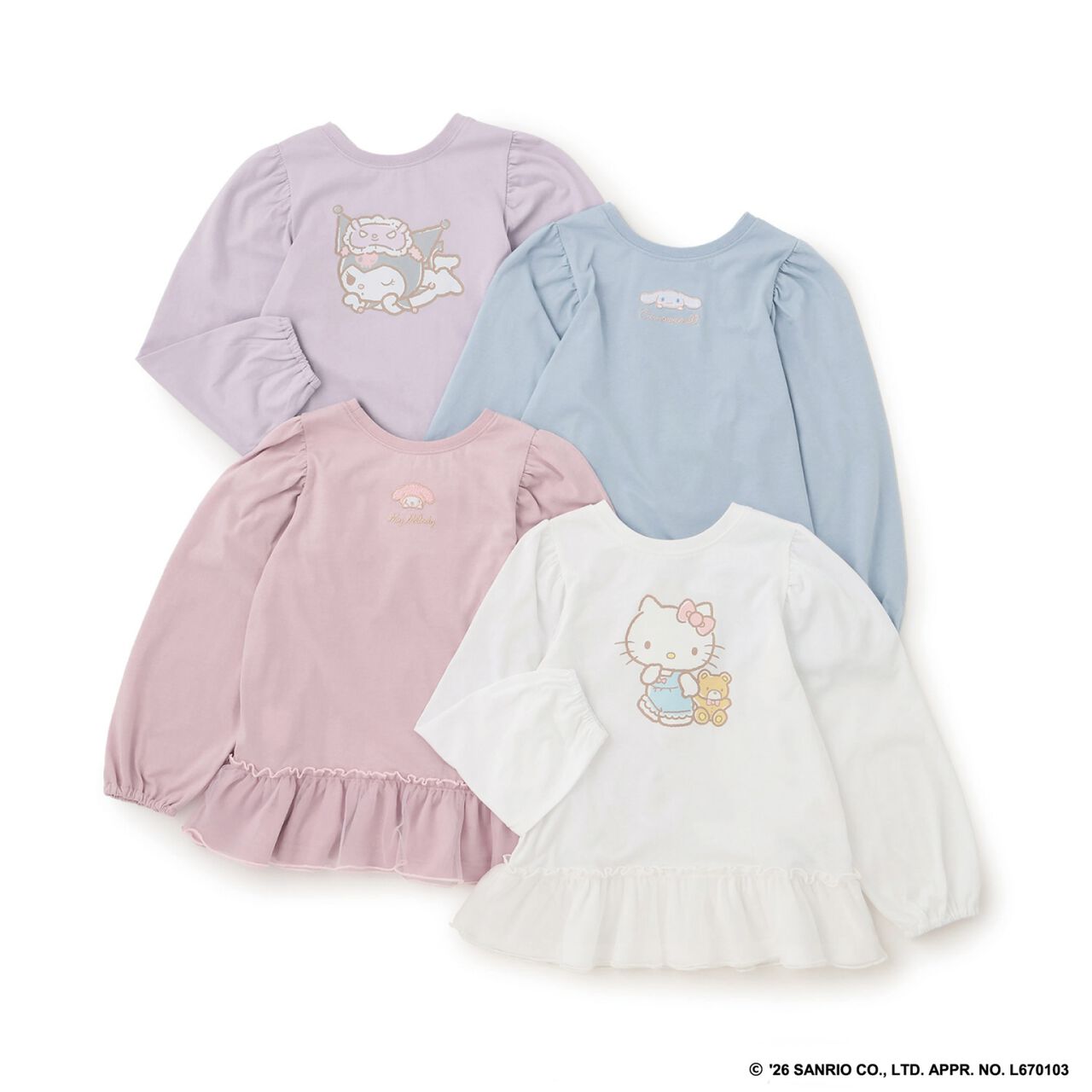 [Halloween] [Sanrio Characters] Assorted Print Tunic T-Shirt,Pink, large image number 12