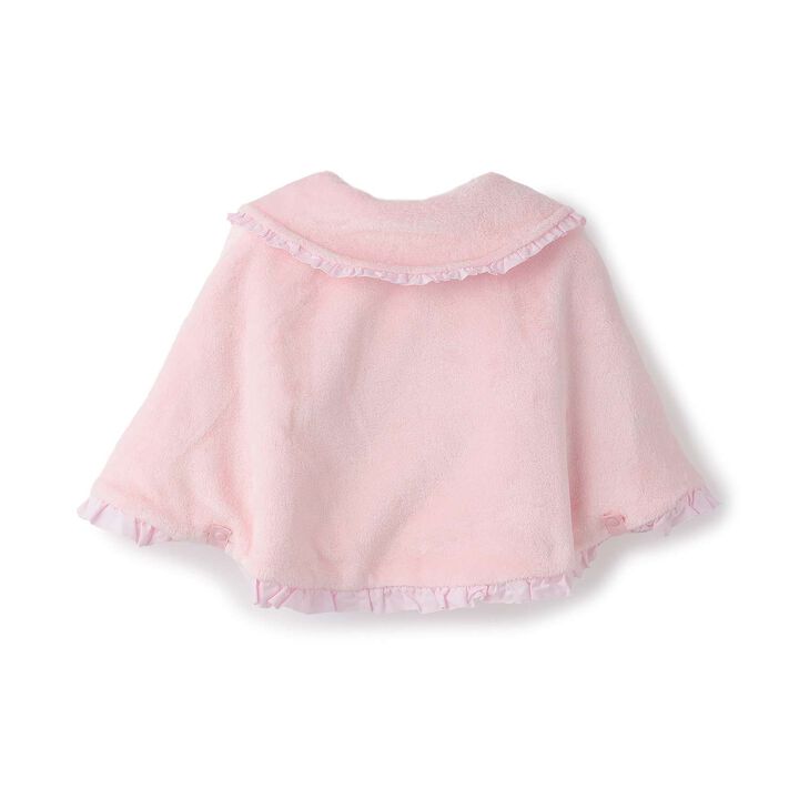 Flocked Jacquard Reversible Cape,Light pink, medium image number 4