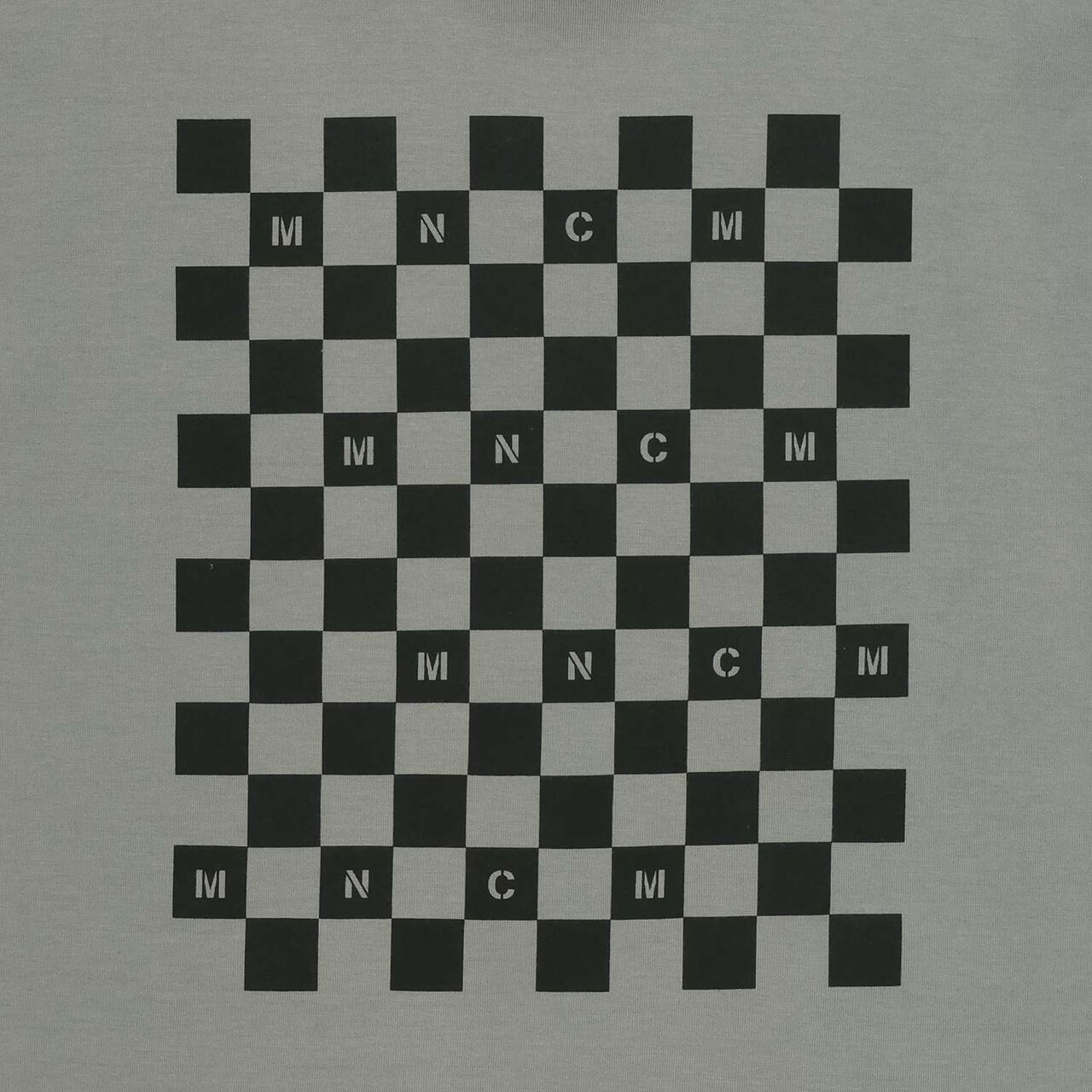 [Anti-Stain & Quick-Dry & Shape Retention] Checker Flag Printed T-Shirt [MNCM],Navy, large image number 8