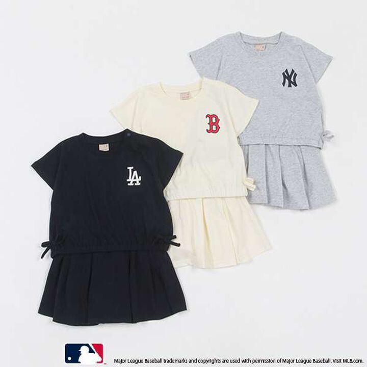 [MLB] Cut Skirt Outfit Set,Navy, medium image number 8