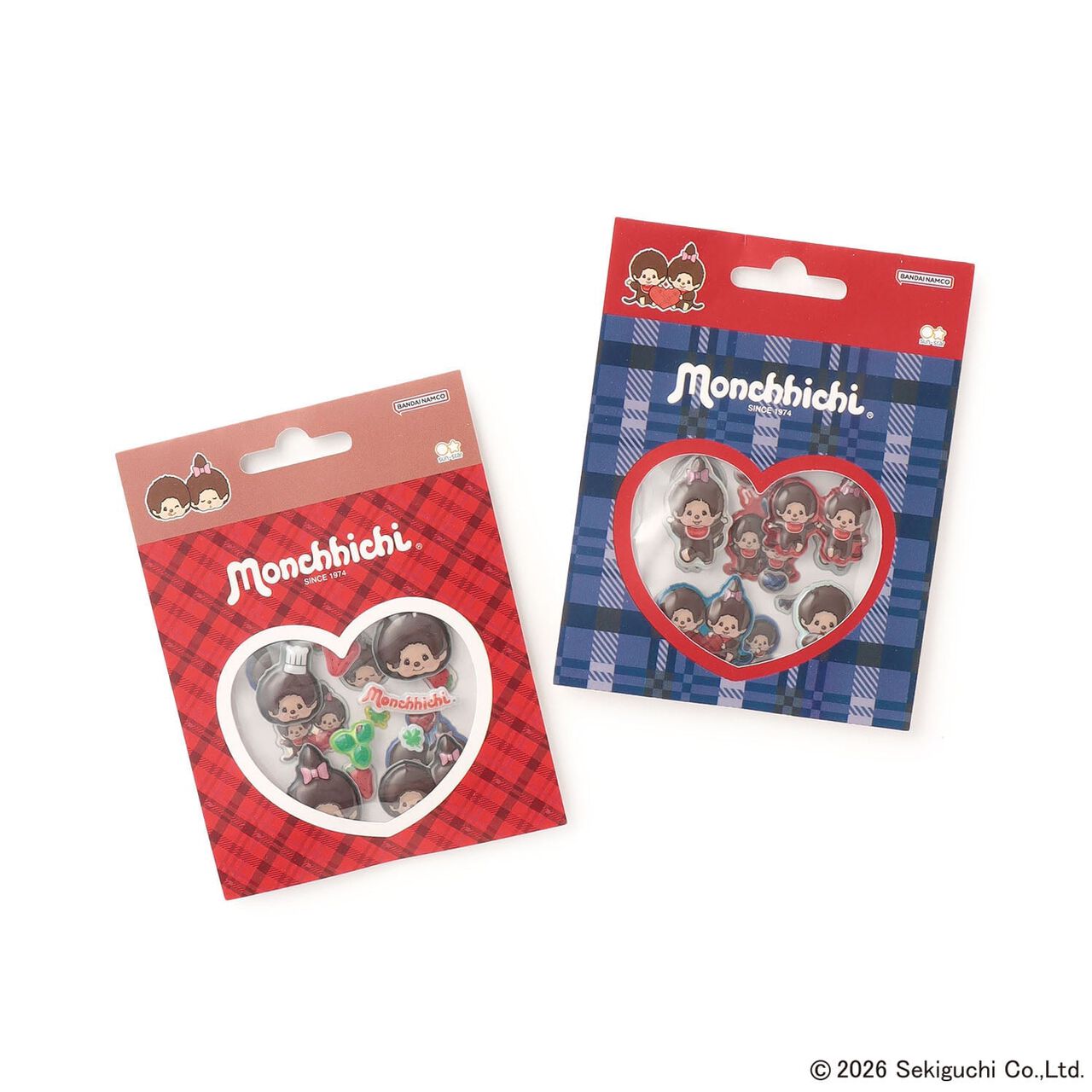 [Monchhichi] Puffy Stickers,Red, large image number 3