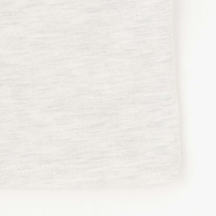 Half-Zip Loose Short Sleeve T-Shirt,Smoke white, medium image number 20